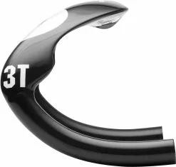 3T Scatto Ltd Bahnlenker -Mountainbike Verkäufe 3T Scatto Ltd Track Handlebar Drop Handlebars Black Silver 3T3003AIBG38H35 5