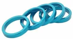 Brand-X Spacer (Aluminium, 5 Mm, 5 Stück) -Mountainbike Verkäufe Brand X Spacer Pack Alloy 5 x 5mm Headsets Blue 2017 BRNDXSCRPK55BLU