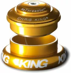 Chris-king Chris King Inset 7 Steuersatz (tapered, 1 1/8'' - 1,5'') -Mountainbike Verkäufe Chris King Inset 7 1 1 8 1 5 Tapered Headset Headsets Gold CKFY0058