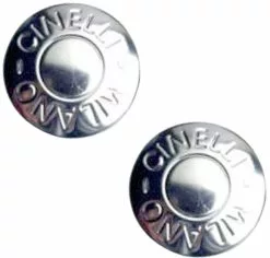 Cinelli - Milano Eloxierte Lenkerstopfen Rennrad -Mountainbike Verkäufe Cinelli Milano Road Handlebar End Plugs Bar Ends Silver CNA55