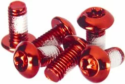 Clarks Steel Anodised Rotor Bolts -Mountainbike Verkäufe Clarks Steel Anodised Rotor Bolts Brake Spares Red NotSet CRB 6 ANO RED TW 2