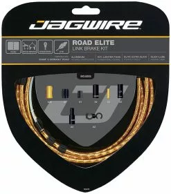 Jagwire Road Elite Link Bremszugset -Mountainbike Verkäufe Jagwire Road Elite Link Brake Kit Brake Cables Gold JCK702