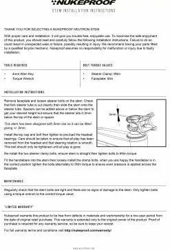 Nukeproof Neutron AM Vorbau -Mountainbike Verkäufe NP Stem Neutron Instructions scaled