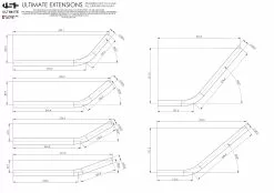 USÉ USE Aero Carbon Lenkeraufsätze -Mountainbike Verkäufe USE Extensions Dimensions