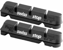 Swissstop Flash Pro Alu Bremsbeläge (für Felgenbremsen, Schwarz)