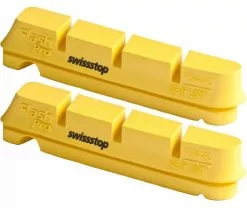 Swissstop Flash Pro Carbon Bremsbeläge (für Felgenbremsen, Gelb)